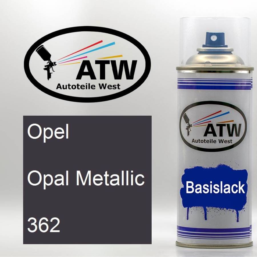 Opel, Opal Metallic, 362: 400ml Sprühdose, von ATW Autoteile West.